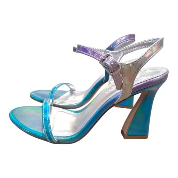 New Madden Girl womens DiscoHeeled Sandal - Pastel Multi Metallic – Size: 5.5 - Picture 4 of 15